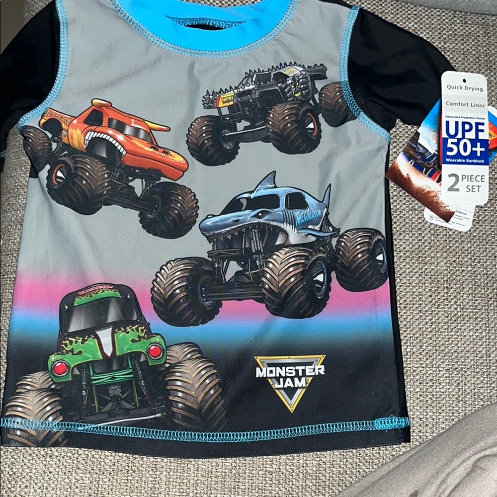 Monster Jam Kids' swim t-shirt UPF 50+